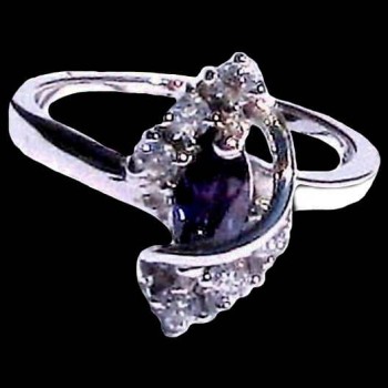 Bijoux indiens argent - Bague indienne oxyde de Zirconium