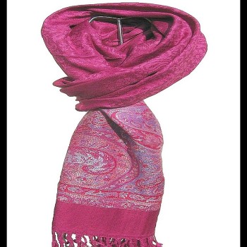 Etole bordures à motifs Jacquard - Etole indienne