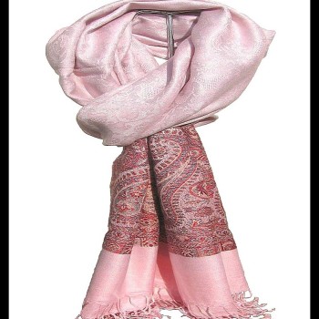 Etole bordures avec motifs Jacquard - Etole indienne