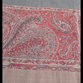 Etole bordures avec motifs Jacquard - Etole indienne
