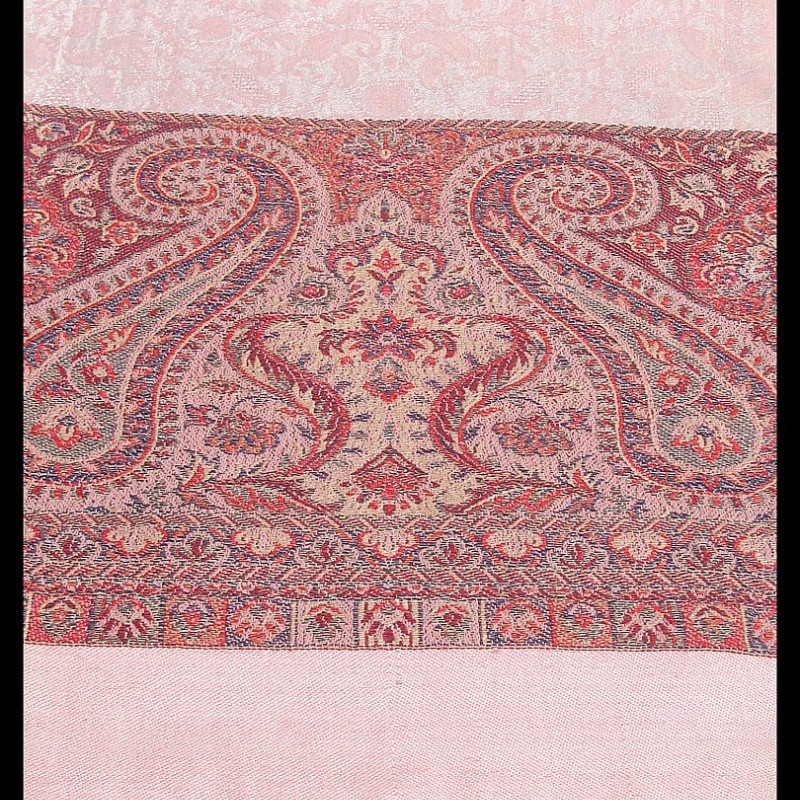 Etole bordures avec motifs Jacquard - Etole indienne