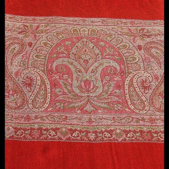 Etole bordures avec motifs Jacquard - Etole indienne