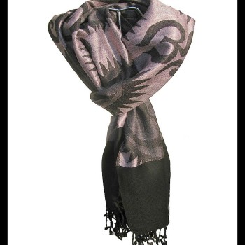 Etole motifs OM Soleil en viscose  - Etole indienne