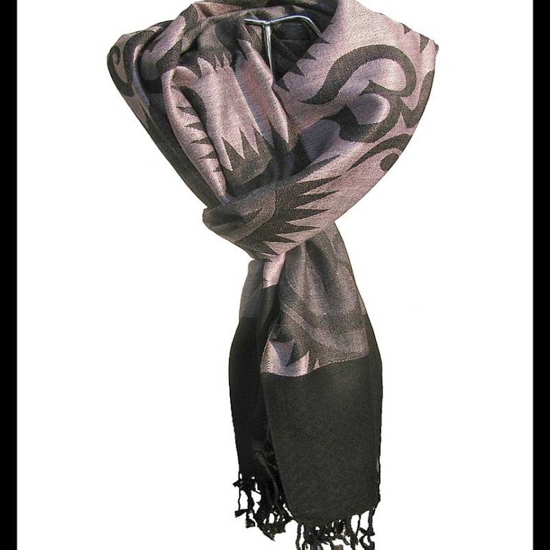 Etole motifs OM Soleil en viscose  - Etole indienne