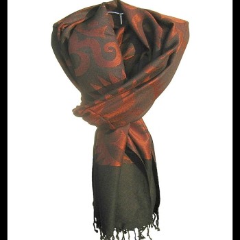 Etole motifs OM Soleil en viscose  - Etole indienne