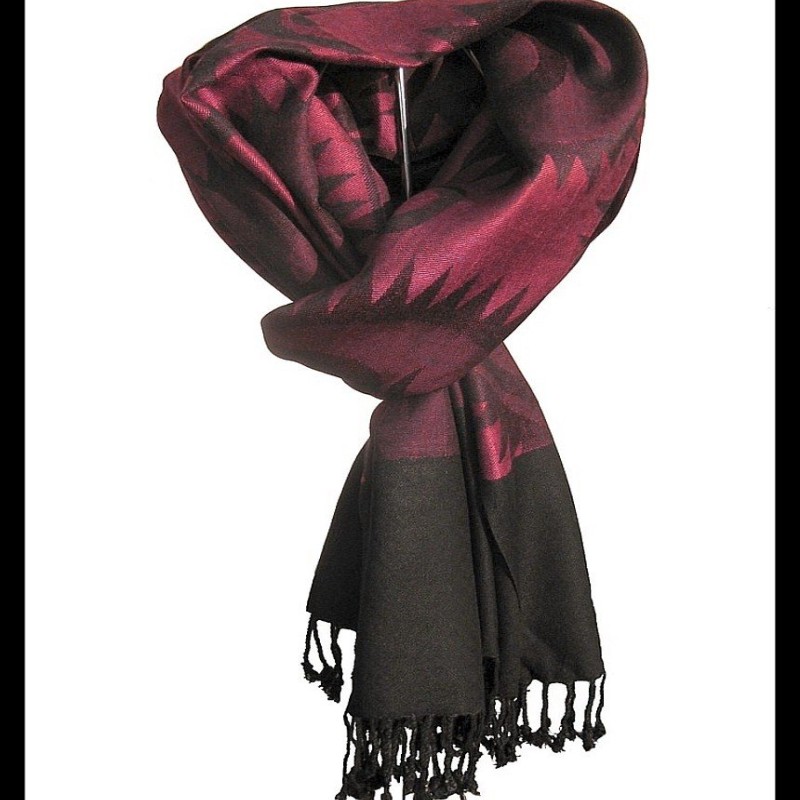 Etole motifs OM Soleil en viscose  - Etole indienne