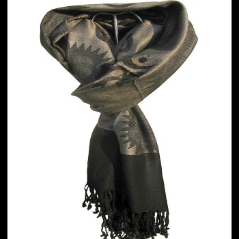 Etole motifs OM Soleil en viscose  - Etole indienne