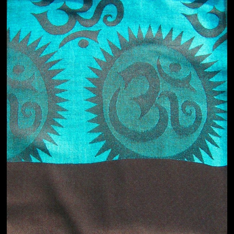 Etole motifs OM Soleil en viscose  - Etole indienne