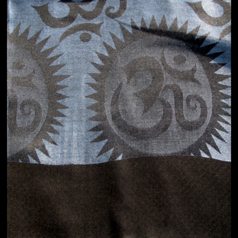 Etole motifs OM Soleil en viscose  - Etole indienne