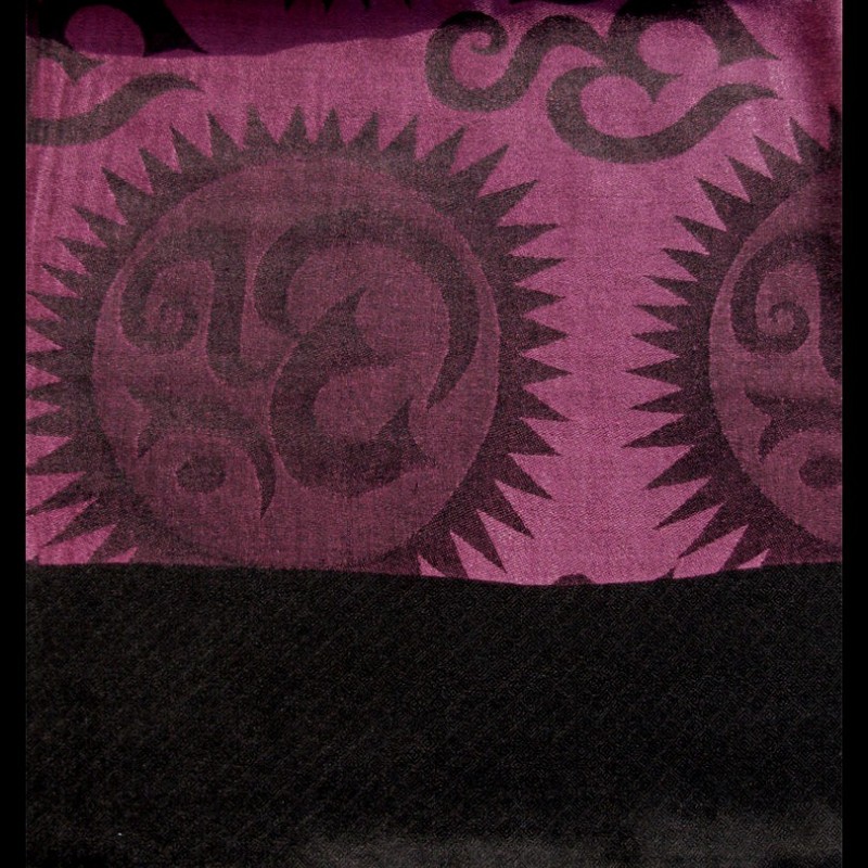 Etole motifs OM Soleil en viscose  - Etole indienne