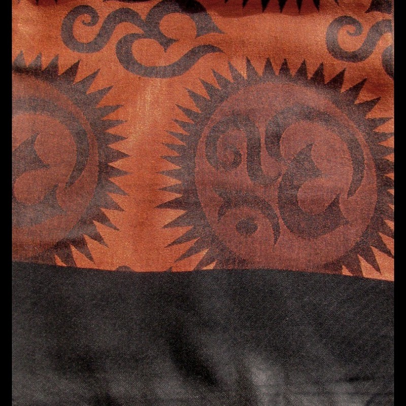 Etole motifs OM Soleil en viscose  - Etole indienne