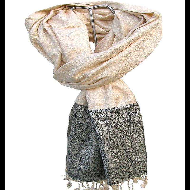 Etole en viscose et laine à motifs Pezeli - Etole indienne