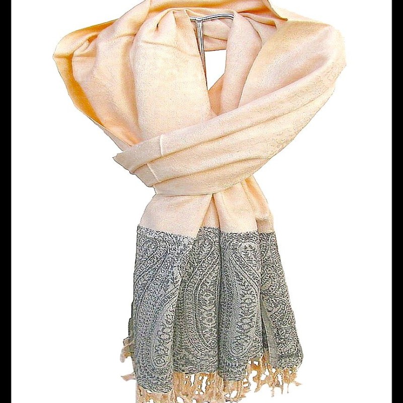 Etole en viscose et laine à motifs Pezeli - Etole indienne