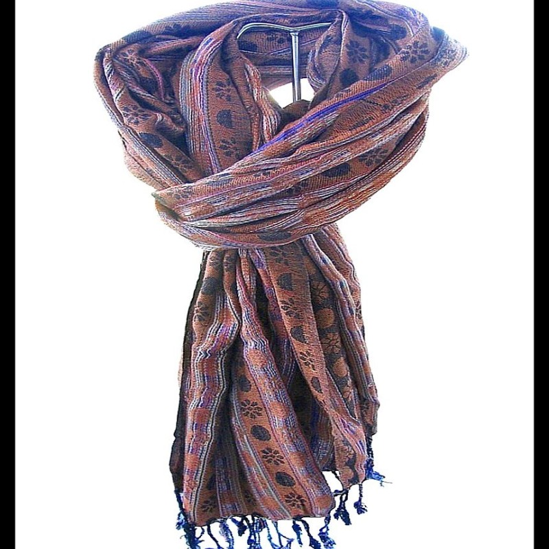 Etole motifs en viscose - Etole indienne