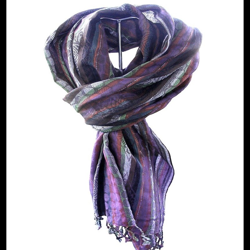 Etole motifs en viscose - Etole indienne