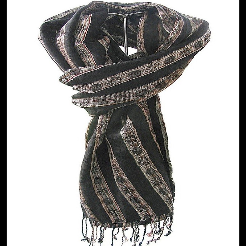 Etole motifs en viscose - Etole indienne