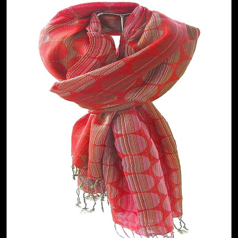 Etole motifs en viscose - Etole indienne