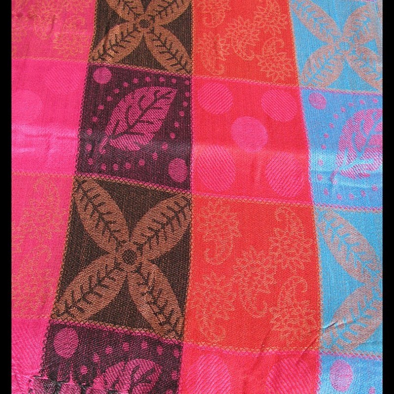 Etole motifs en viscose - Etole indienne