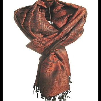 Etole motifs OM Gayatrie en viscose  - Etole indienne