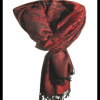 Etole motifs OM Gayatrie en viscose  - Etole indienne