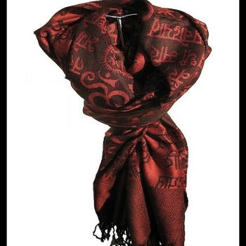 Etole motifs OM Gayatrie en viscose  - Etole indienne