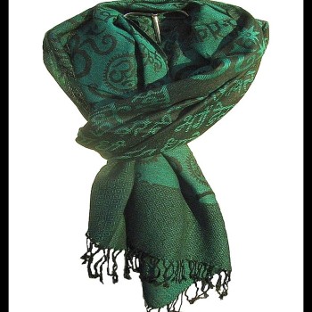 Etole motifs OM Gayatrie en viscose  - Etole indienne