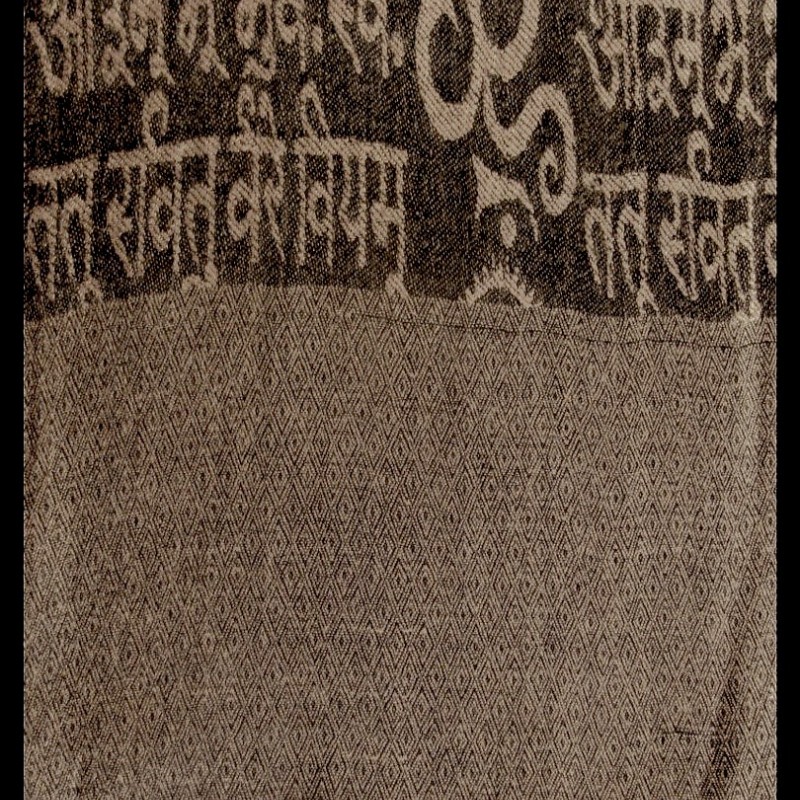 Etole motifs OM Gayatrie en viscose  - Etole indienne