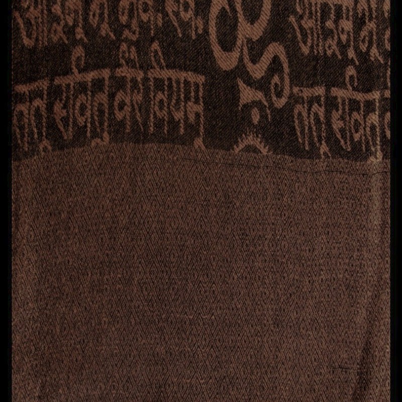 Etole motifs OM Gayatrie en viscose  - Etole indienne