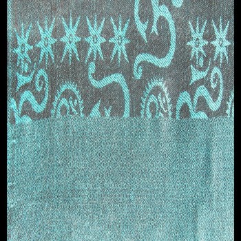 Etole motifs OM Gayatrie en viscose  - Etole indienne