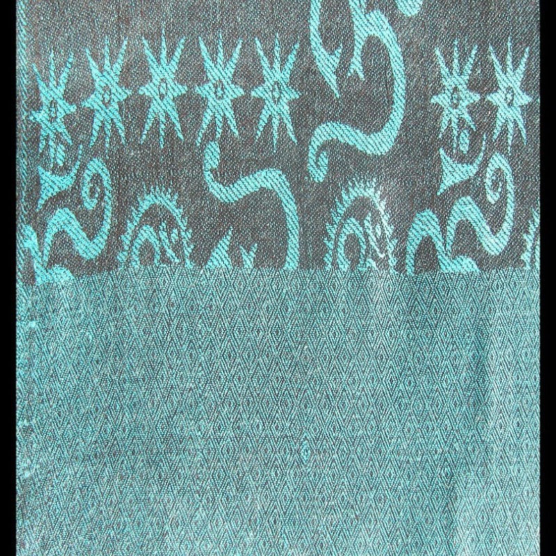 Etole motifs OM Gayatrie en viscose  - Etole indienne