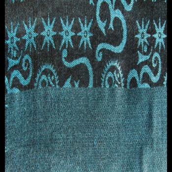 Etole motifs OM Gayatrie en viscose  - Etole indienne