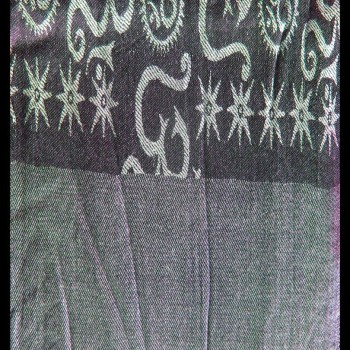 Etole motifs OM Gayatrie en viscose  - Etole indienne