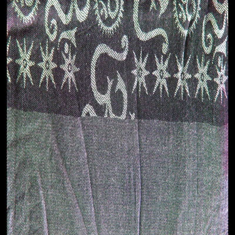 Etole motifs OM Gayatrie en viscose  - Etole indienne
