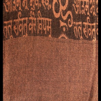 Etole motifs OM Gayatrie en viscose  - Etole indienne