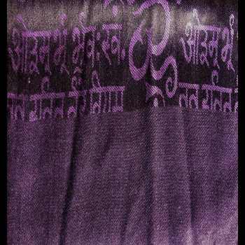 Etole motifs OM Gayatrie en viscose  - Etole indienne