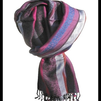 Etole motifs en viscose strip - Etole indienne