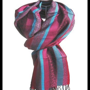 Etole motifs en viscose strip - Etole indienne