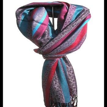 Etole motifs en viscose strip - Etole indienne