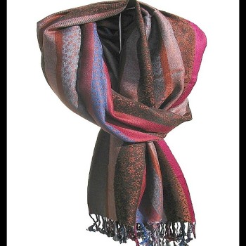 Etole motifs en viscose strip - Etole indienne