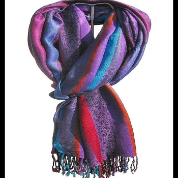 Etole motifs en viscose strip - Etole indienne