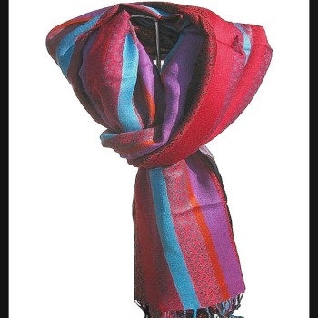 Etole motifs en viscose strip - Etole indienne