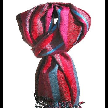 Etole motifs en viscose strip - Etole indienne