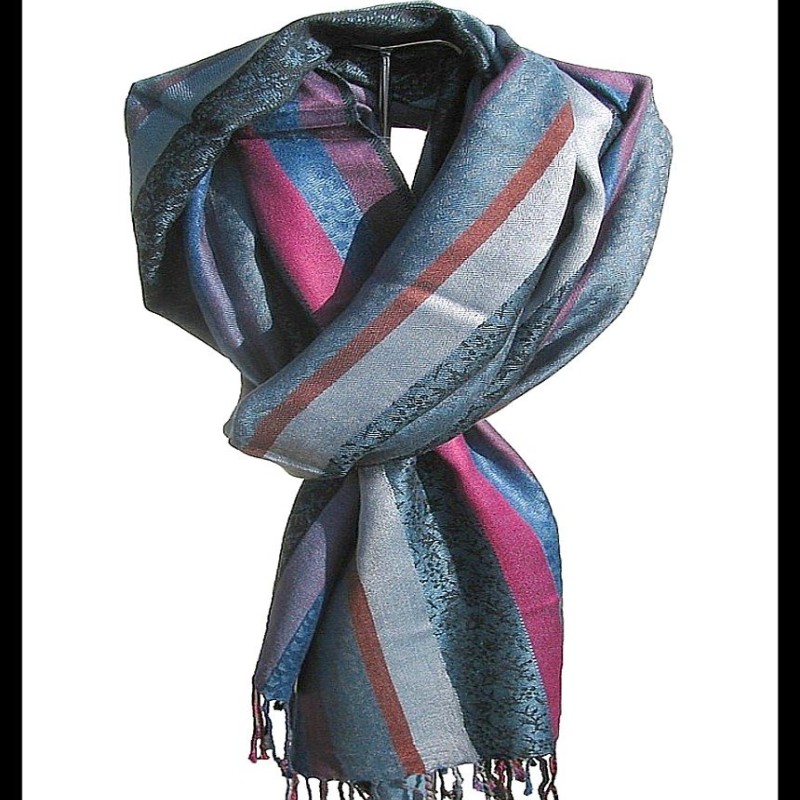 Etole motifs en viscose strip - Etole indienne