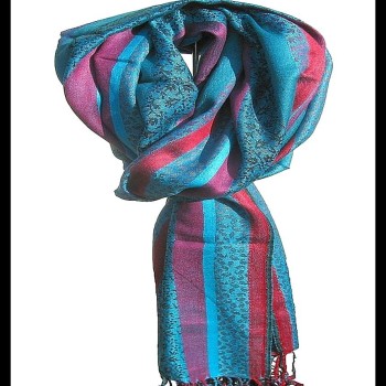 Etole motifs en viscose strip - Etole indienne