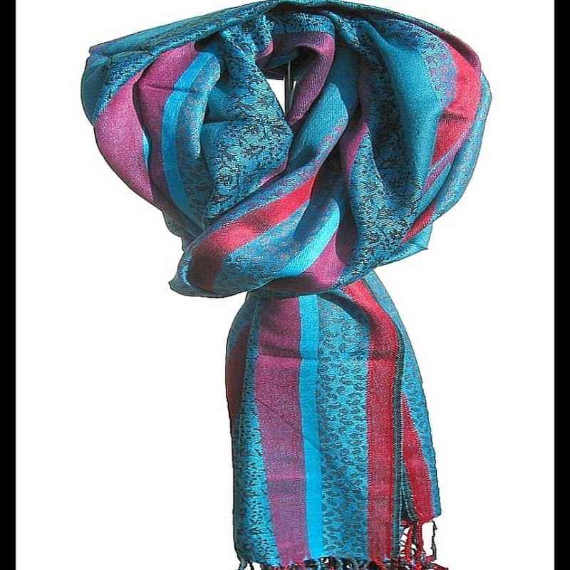 Etole motifs en viscose strip - Etole indienne