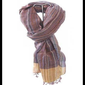 Etole rayée en coton et viscose - Etole indienne