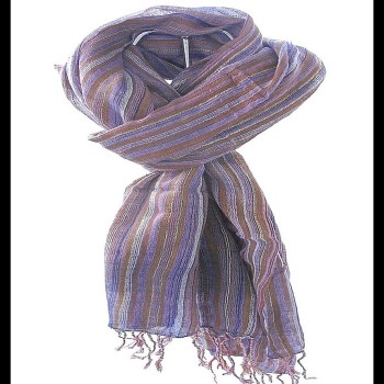 Etole rayée en coton et viscose - Etole indienne