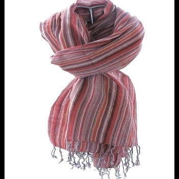 Etole rayée en coton et viscose - Etole indienne