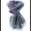 Etole rayée en coton et viscose - Etole indienne