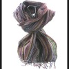 Etole rayée en coton et viscose - Etole indienne